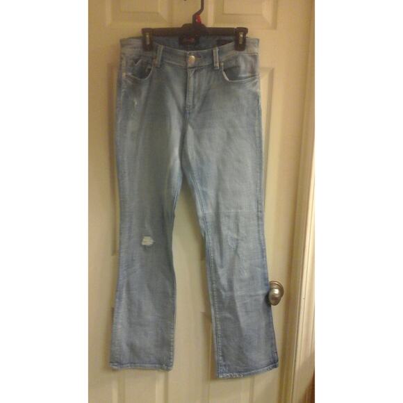 Seven7 Denim - Seven7 Jeans, Women's size 8, Boot Cut, Distressed, Light Washed, EUC
